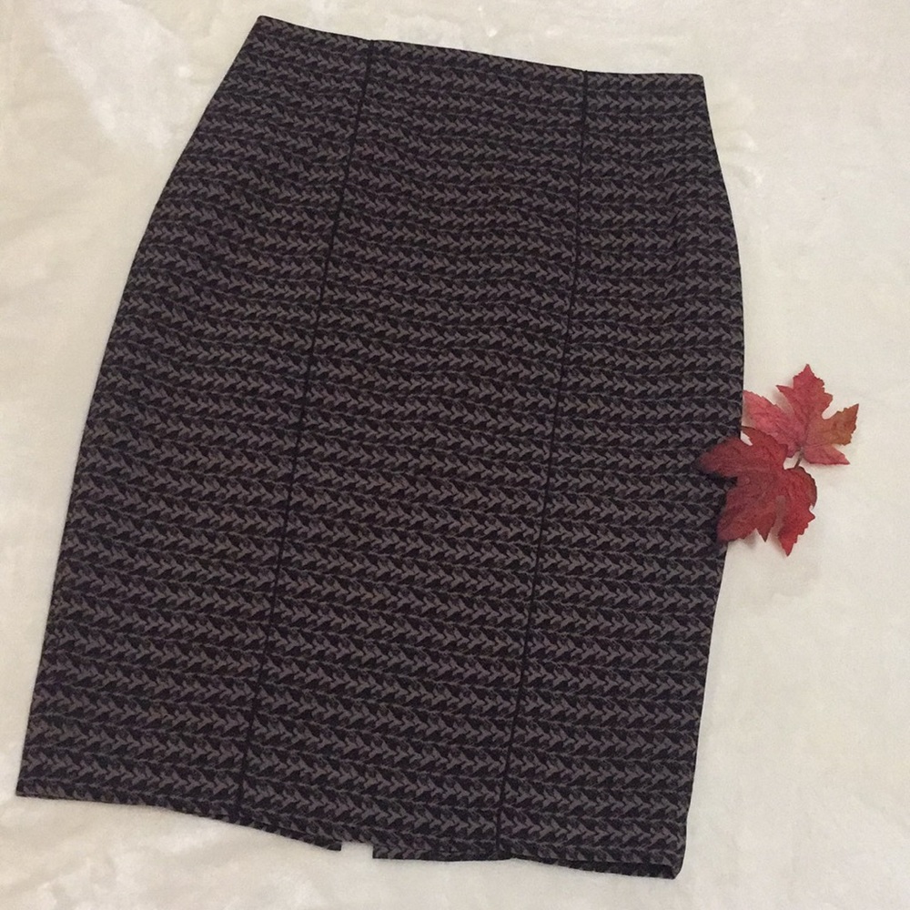 Chic Pencil Skirt Black/Taupe